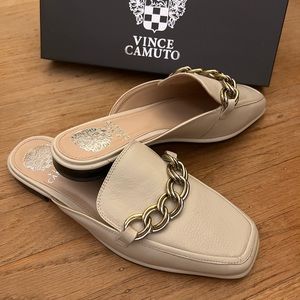 Vince Camuto Cream Mules